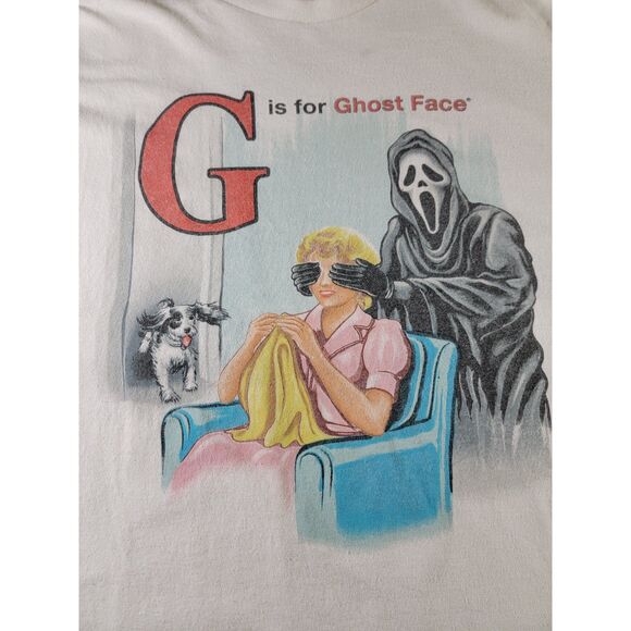 Vintage Ghost Face White T-shirt - XL - Picture 2 of 7
